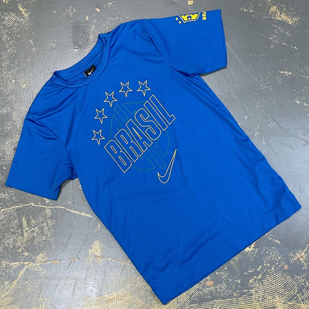 Nike Brazil Soccer Short Sleeve Shirt Small World Cup CBF 361391-463 Olympics